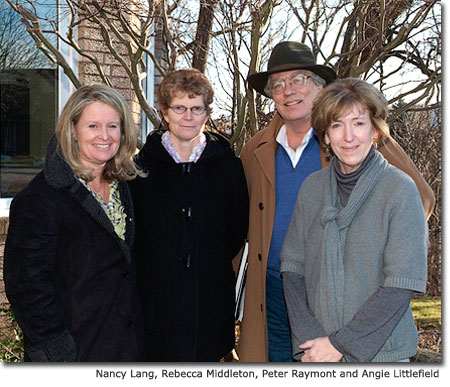 Nancy Lang, Rebecca Middleton, Peter Raymont and Angie Littlefield